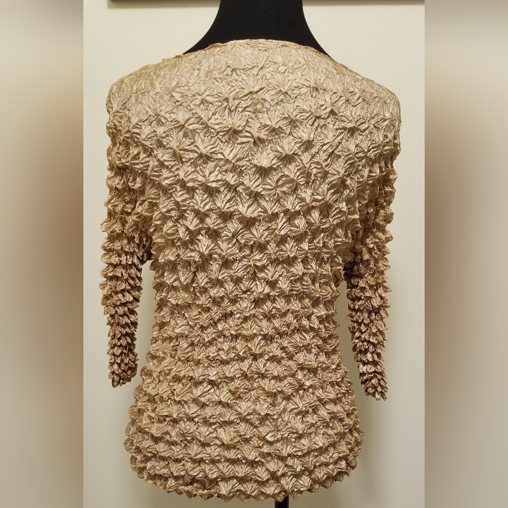 Vintage Women's Bubble/Popcorn Blouse - Picture 2 of 4